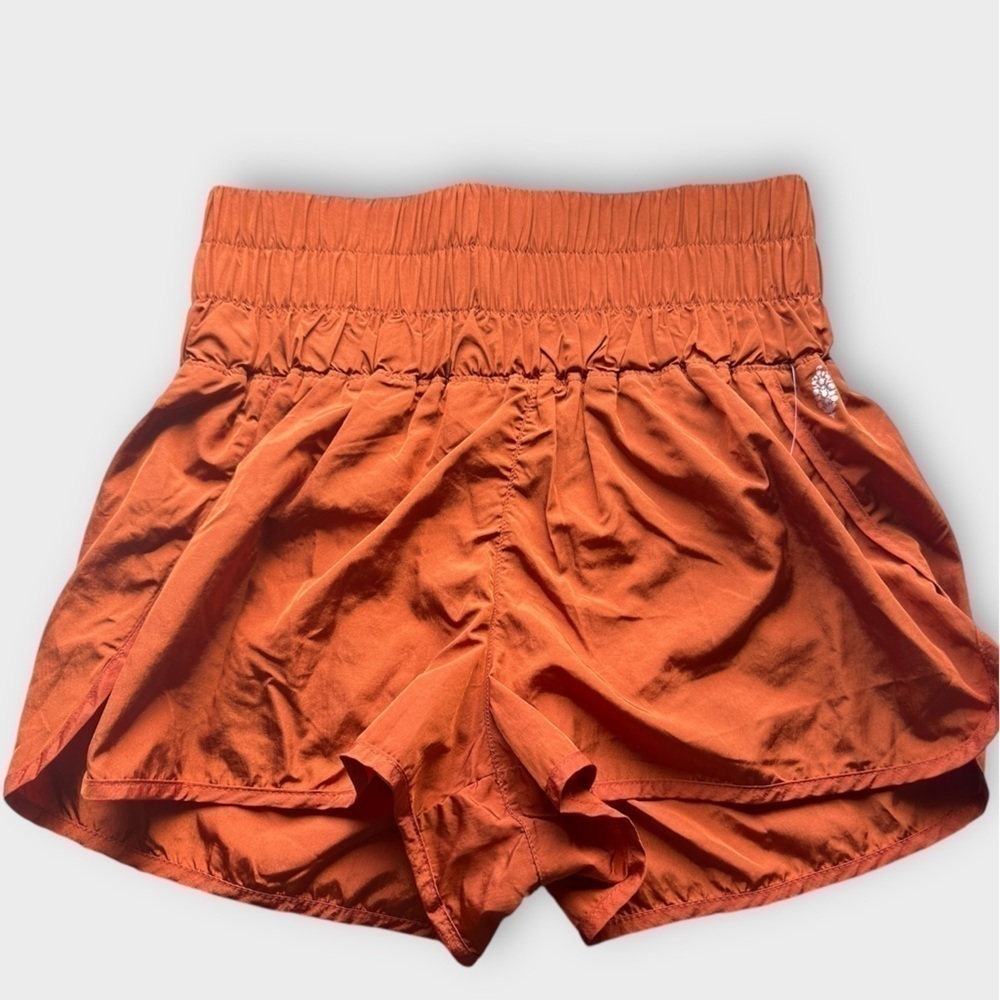 #5 NWOT Free People Movement The Way Home Short In Red Earth - Picture 3 of 9